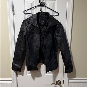 East 5th Genuine Leather Jacket in Black